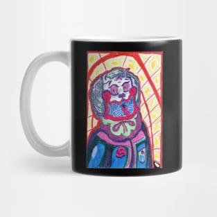 Gothic Bulldog Clown Mug